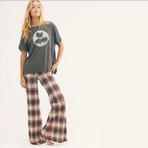 Free People Bethany Pleated Flare Pants